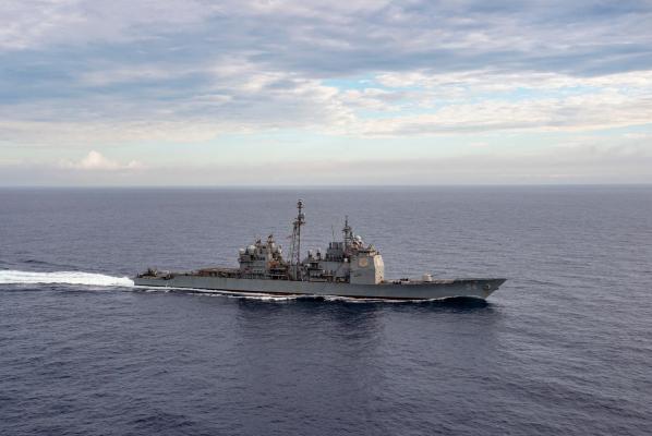 nava militară americană USS Antietam (CG 54), în 2022