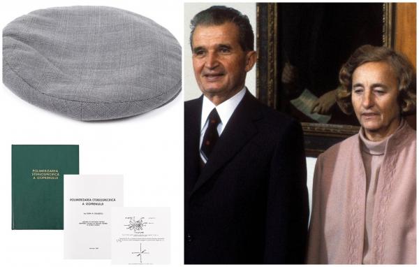Şapca lui Nicolae Ceauşescu şi teza de doctorat a Elenei Ceauşescu, scoase la licitaţie