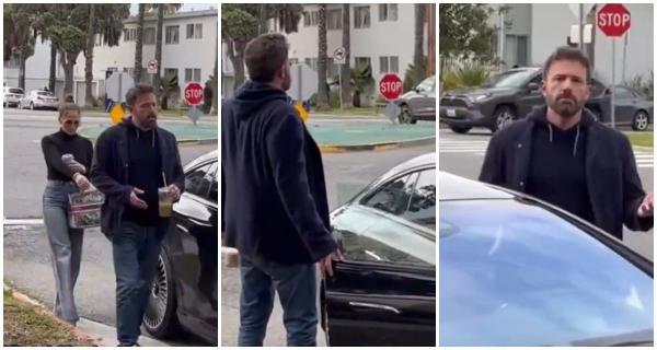 Un video în care Ben Affleck pare că îi trânteşte supărat portiera maşinii în faţă lui Jennifer Lopez, a devenit viral