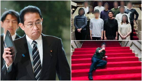 Premierul Japoniei şi-a demis fiul din postul de secretar. Tânărul a dat o petrecere la reşedinţa oficială şi s-a fotografiat cu prietenii pe "covorul roşu"