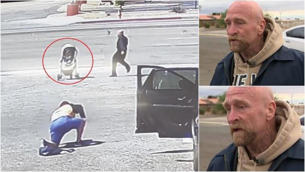 Om al străzii, erou după ce a oprit un cărucior cu un copil, care se îndrepta spre şosea. Videoclipul viral a strâns peste 58 milioane de reacţii