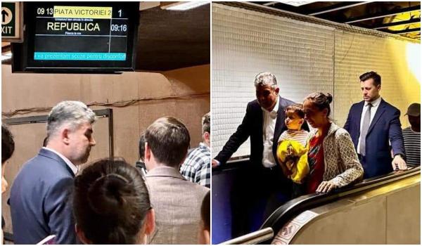 Ciolacu a mers cu metroul la Ministerul Transporturilor, dar nu a putut plăti biletul cu telefonul: Aveam cumpărate 2 călătorii