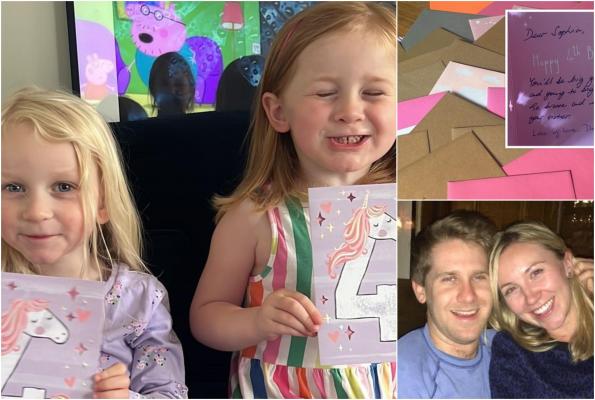 Un tată grav bolnav a scris felicitări de naştere fiicelor sale, pentru următori 30 de ani, înainte să moară