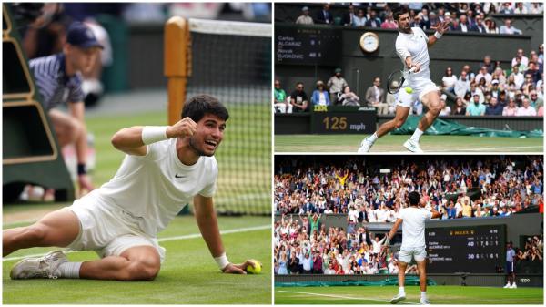 Carlos Alcaraz l-a învins pe Novak Djokovic la Wimbledon 2023