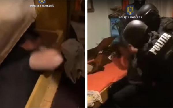 Un hoţ din Bacău a crezut că scapă de cei 200 de poliţişti care erau pe urmele sale şi s-a ascuns în canapea. Cum l-au găsit mascaţii