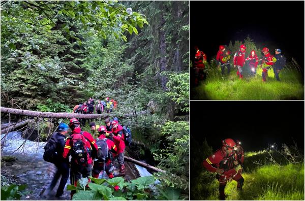 9 turişti străini s-au rătăcit în zona sălbatică din Munţii Rodnei. Au fost salvați de salvamontişti, după 15 ore de căutări