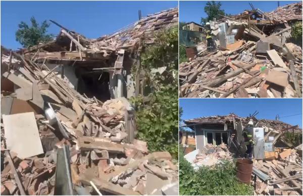 O explozie a distrus o locuinţă din judeţul Cluj. Două persoane s-au autoevacuat la timp