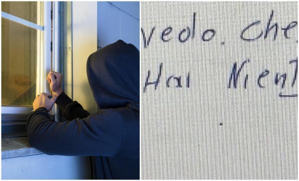 Reacţia unor hoţi după ce au spart o casă, în Italia: "Văd că nici voi nu aveți nimic". N-au plecat totuşi cu mâna goală: ce au luat din locuinţă