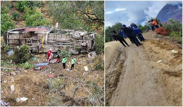 24 de morți și zeci de răniți, după ce un autocar a plonjat 200 de metri, într-o râpă. Tragedie într-o zonă muntoasă din Peru