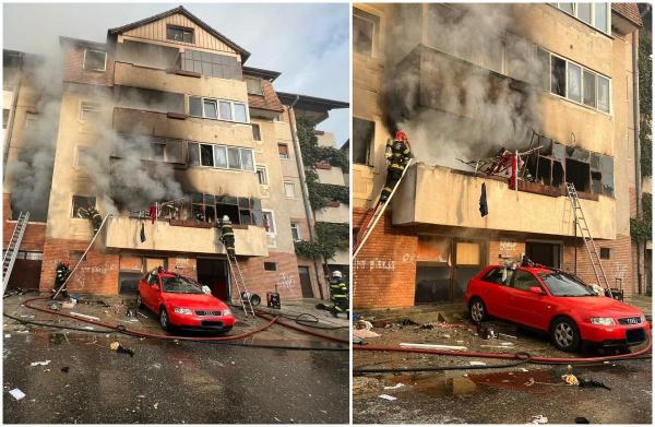 Explozie puternică într-un apartament din Sibiu. Sunt doi morți, zeci de persoane au fost evacuate