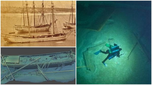 "Capsulă a timpului" în apele unui lac din SUA. Arheologii au descoperit epava intactă a unei nave de peste 150 de ani