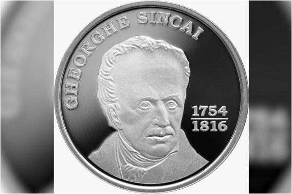 Monedă aniversară cu tema a 270 de ani de la nașterea lui Gheorghe Șincai, lansată de BNR. Cu cât se poate cumpăra