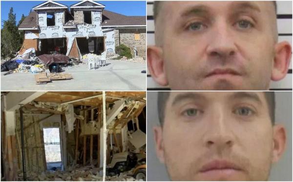 Doi bărbați, acuzați că au aruncat în aer casa unei femei din SUA. I-au pus în casă un piton pentru a o mânca pe fiica ei