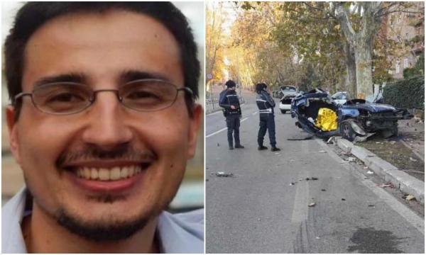 Luca, un medic de 37 de ani, a fost ucis de un şofer român beat, la Roma. Italianul făcea jogging când a fost spulberat cu BMW-ul şi aruncat zeci de metri pe asfalt
