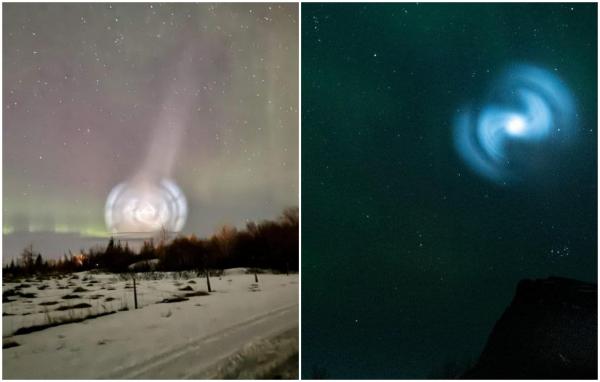 Fenomen misterios pe cer: O spirală uriaşă a apărut în timpul aurorei boreale, în Norvegia. Explicaţia oamenilor de ştiinţă