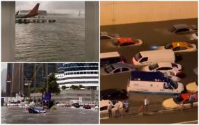Două grupuri de români, blocate pe aeroportul din Dubai de peste 24 de ore. Inundaţii de proporţii după o furtună uriaşă: a plouat în 12 ore cât în doi ani