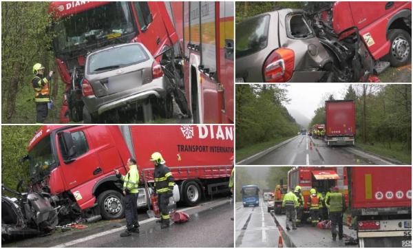 Şofer mort sub camionul unui român, pe un drum din Slovacia. Tânărul a intrat brusc cu maşina pe contrasens