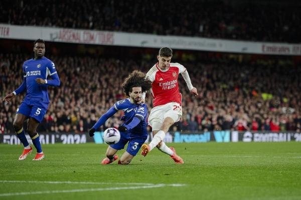 Kai Havertz a reuşit două goluri pentru Arsenal Londra în meciul cu Chelsea Londra