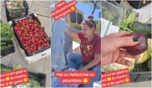 O româncă s-a filmat în timp ce căuta prin gunoaie în Spania şi găteşte cu resturile aruncate de comercianţi: 