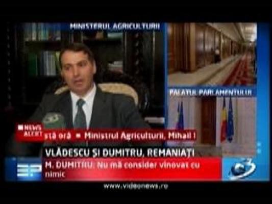 Mihail Dumitru, dupa remaniere: "Va trece mult timp pana vom reusi sa reformam statul"