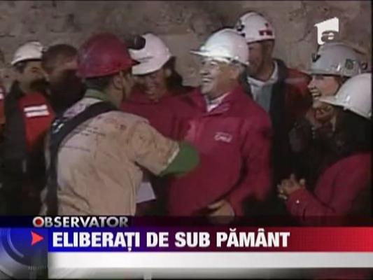 Minerii chilieni, eliberati de sub pamant