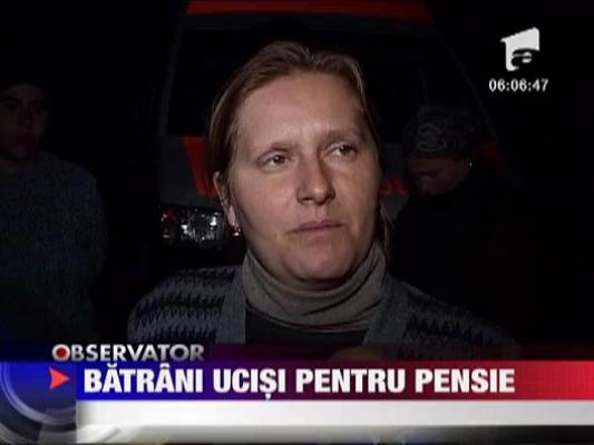 Batrani ucisi pentru pensie in Pitesti