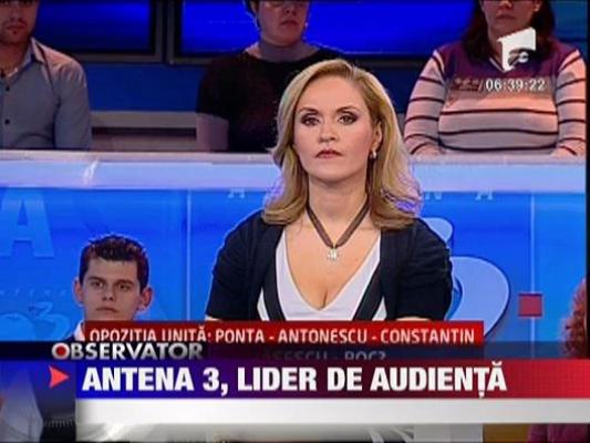 Antena 3 , lider de audienta