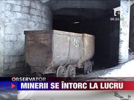 Minerii de la Uricani se intorc in subteran