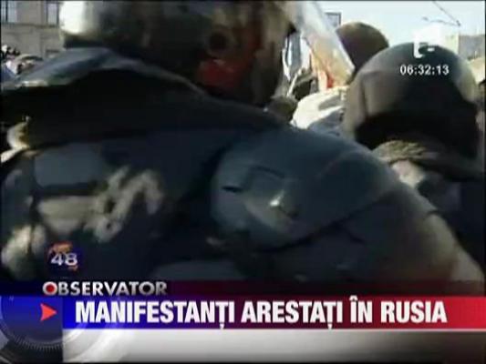 Manifestanti arestati in Rusia