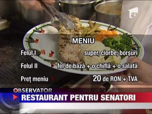 Senatorii isi fac propriul restaurant