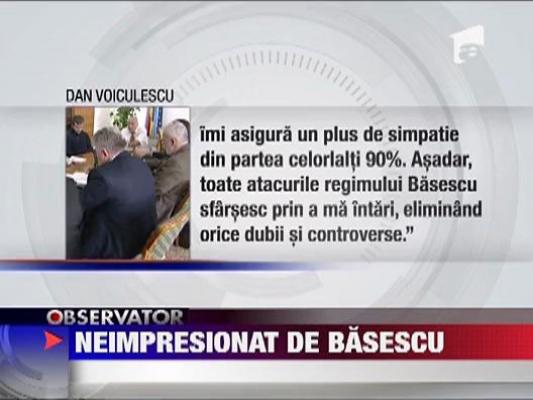 Dan Voiculescu, neimpresionat de Basescu