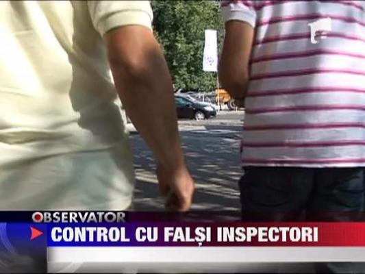 Falsi inspectori in control prin Bucuresti