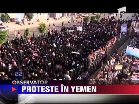 Proteste de amploare in Yemen
