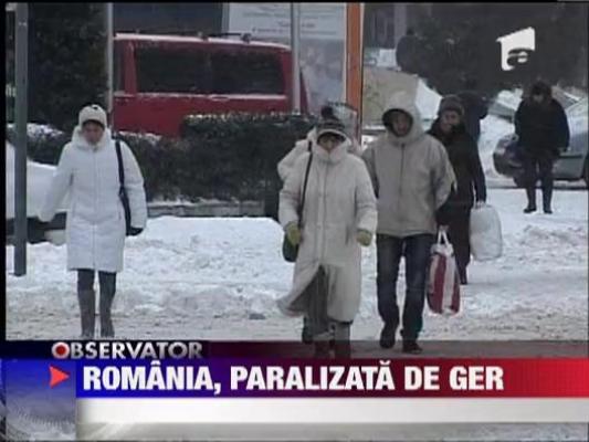 Romania, paralizata de ger
