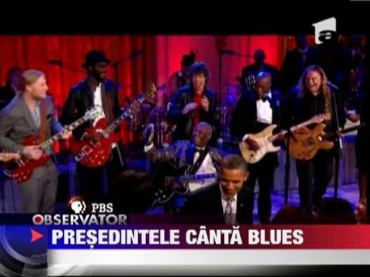 Barack Obama canta blues