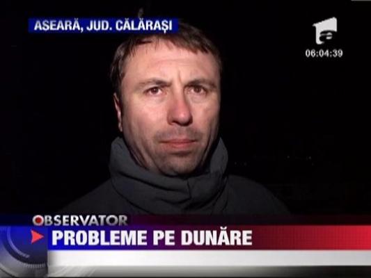 Probleme pe Dunare din cauza ghetii