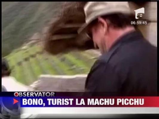 Bono, turist la Machu Picchu