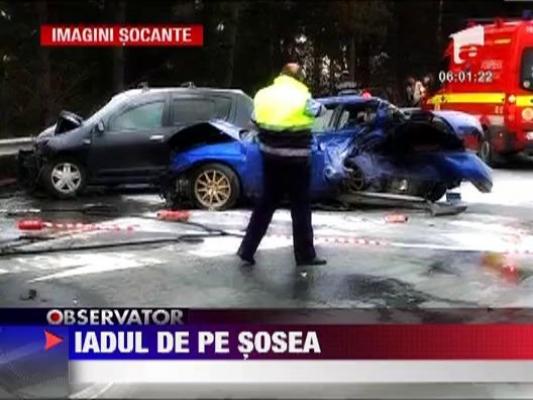 Grav accident pe o sosea din Cluj