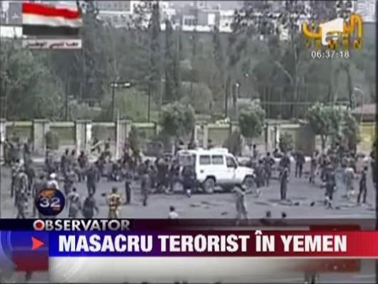 Masacru terorist in Yemen. Cel putin 96 de morti si peste 300 de raniti