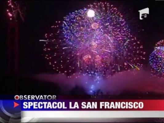 Spectacol grandios cu focuri de artificii la San Francisco