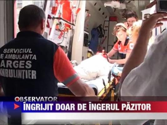 Copil in stare critica la spital dupa ce a cazut de la etaj