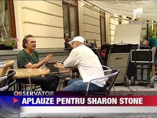 Sharon Stone, fascinata de Centrul Vechi al Capitalei