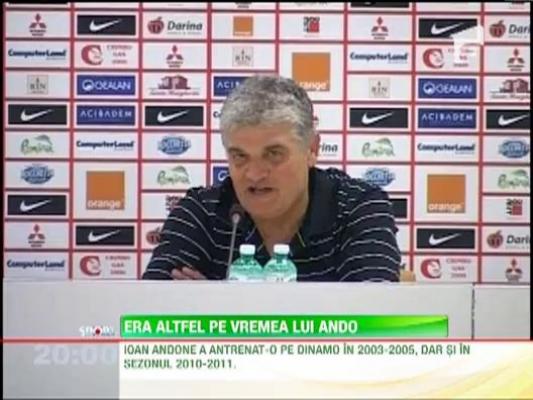Lui Andone nu-i vine sa creada ca Dinamo se multumeste cu locurile 5 - 6