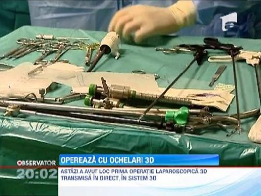 Premiera in chirurgia romaneasca! Operatie cu ochelari 3D
