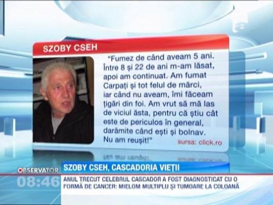 Szoby Cseh a castigat lupta cu cancerul, dar a pierdut-o pe cea cu fumatul