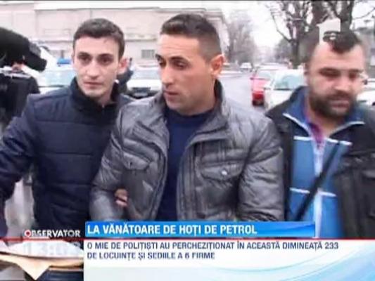 Actiune de amploare a Politiei in sapte judete si Bucuresti: Sute de perchezitii au loc la hotii de combustibili, 241 de suspecti dusi la audieri