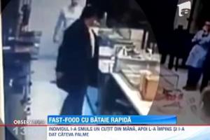 UPDATE! Un barbat s-a luat la bataie cu angajatii unui fast-food din Constanta! Agresorul nu a fost prins de politie