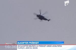 Un elicopter al Armatei s-a prabusit la Beresti - Bistrita (Bacau). Doi decedati, trei raniti!!!