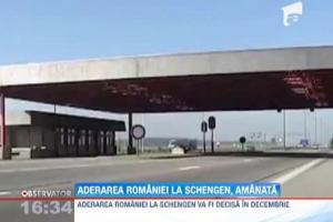 Decizia privind aderarea Romaniei si Bulgariei la Schengen a fost amanata