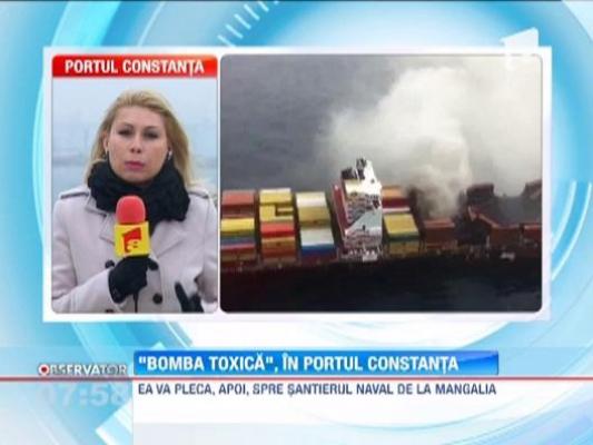 BOMBA TOXICA: Nava "Flaminia" a ajuns in portul Constanta. Are la bord aproximativ 8.000 de tone de deseuri feroase si 1.000 de tone de mal
